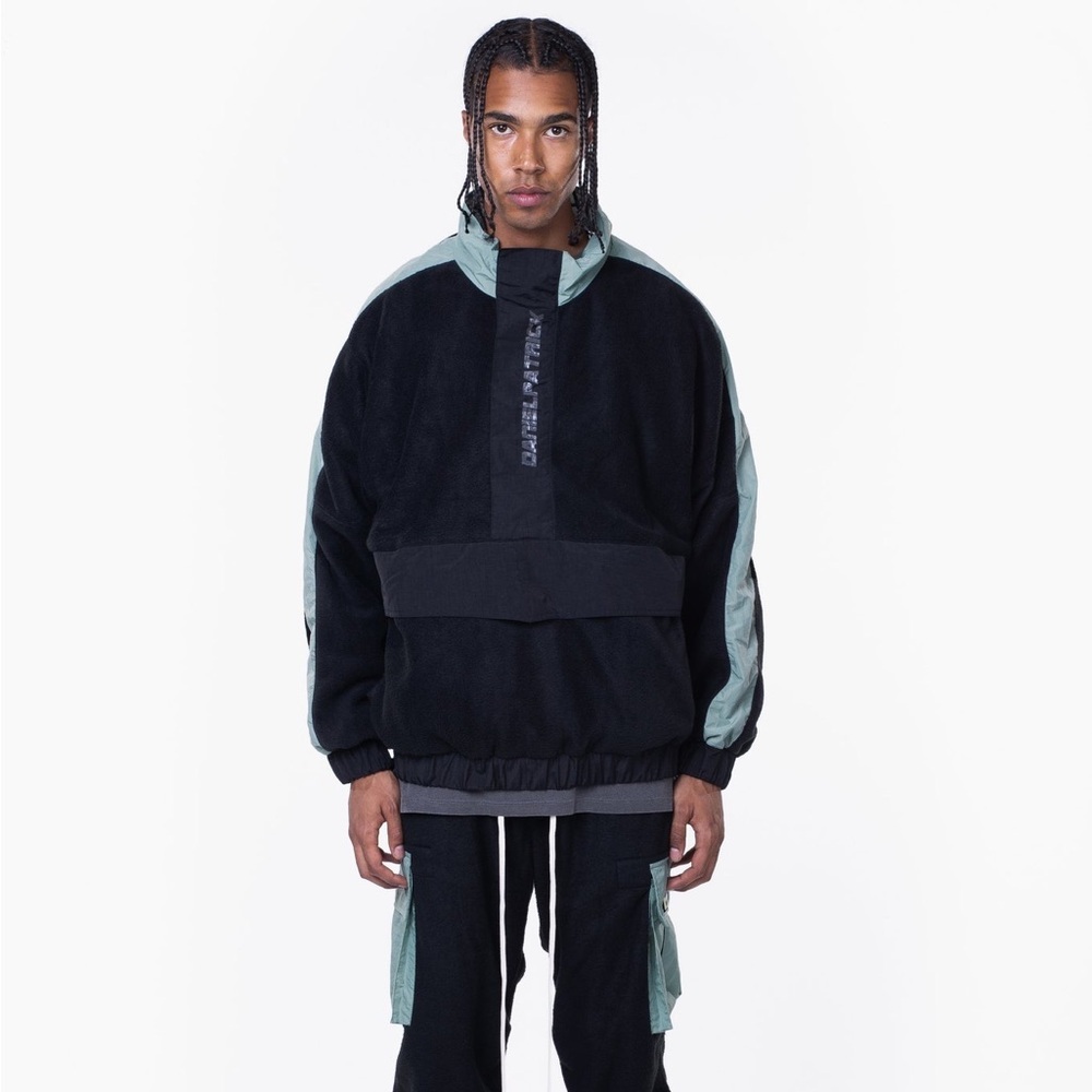 Daniel Patrick M93 anorak / black +
sea foam Men's Sherpa Windbreaker Pullover S